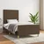 Vidaxl Posteljni okvir brez vzmetnice temno rjav 90x190 cm blago
