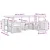 Set vanjskih sofa 5 pcs Bijela i Antracit 245 x 128,5 x 73 cm