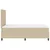 Vidaxl LED Box Spring Postelja Svetlo siva in bela. 120 x 190 cm