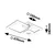 Rabalux LED Luster Amilia, 22W, DIP Switch, 47x47cm, Sivi
