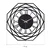Wallity Zidni sat Repido New, 41x41 cm, Crni