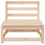 Vrtna sofa 70 x 70 x 67 cm od masivne borovine