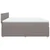 Vidaxl Box spring postelja z vzmetnico taupe 180x200 cm blago
