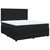Vidaxl Box spring postelja z vzmetnico črna 180x200 cm žamet