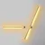 Opviq Sword 13491 Zidna lampa, Zlatna