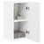 TV zidni ormar Zidne Bijelo 30 x 31 x 60 cm Konstruirano drvo