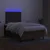 Krevet box spring s madracem LED tamnosmeđi 120x200 cm tkanina