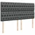 Vidaxl Box spring postelja z vzmetnico temno siva 200x200 cm blago