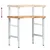 Radni stol 80x60x(73-99,5) cm masivno drvo bagrema pravokutni