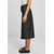 Womens midi denim skirt black washed