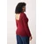Trendyol Curve Ženska bluza Tbbaw26Af00026, Bordo