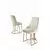 HANAH HOME Set stolica (6 delova) Puva Cream Gold
