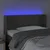 LED uzglavlje tamnosivo 83x16x78/88 cm baršunasto