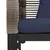 Vanjska klupa Siva i tamnoplava 117 x 54 x 74.5 cm poliratan