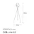 Opviq Mixed 11516 Podna lampa, Crna