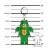 Lego Minifigure privezak za ključeve sa svetlom: Devojka u kostimu zelenog zmaja ( LGL-KE224H )