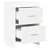 vidaXL Posteljne mize 2 pcs Bela 40 x 30 x 60 cm Inženirski les