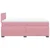 Vidaxl Box spring postelja z vzmetnico roza 120x200 cm žamet