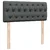 Vidaxl Box spring postelja z vzmetnico temno siva 120x200 cm blago