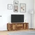 TV ormarići s LED svjetlima 2 kom boja drva 160,5x41x50 cm