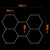 LED prigušiva plafonska svetiljka HEXAGON LED/192W/85-265V 5000K CRI 90 IP54 bela