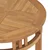 Vidaxl Bistro miza O60x75,5 cm trdna tikovina