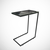 Hanah home Klub sto Callen 46x62x26cm Antracit