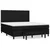Vidaxl Box spring postelja z vzmetnico črna 180x200 cm blago