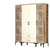 Hanah Home Kumsal PTP Walnut Garderober, Krem