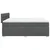 Vidaxl Box spring postelja z vzmetnico temno siva 200x200 cm blago
