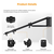 K&F Wall Mount Triangle Boom Arm 130cm, Ring Light Mount Support 180°