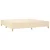 vidaXL Box spring postelja z vzmetnico krem 200x200 cm blago