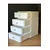 Hermia Organizator za šminku Byv, 21x21x16cm, Beli