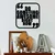 Wallity Zidna dekoracija Awesome Right, 50 x 50 cm, Crna