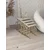 Hanah Home Uygar set stolića (umetnuti), zlatna (4 kom)