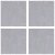 Stepenica Četvrtasti 4 pcs Srebrno 30 x 30 cm Aluminij