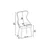 Hanah Home Set stolica Alpa, 85x59x146 cm, 6 komada, Antracit