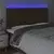 LED uzglavlje tamnosmeđe 200x5x118/128 cm od tkanine
