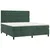 Vidaxl Box spring postelja z vzmetnico temno zelena 180x200 cm žamet