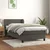 Vidaxl Box spring postelja z vzmetnico temno siv 90x190 cm žamet