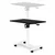 ModernHome mobilni podesivi sto za laptop 70 × 48 cm, visina 71,5–112 cm, crni