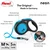 Flexi Pas Leash Neon M 5m črno-modra