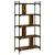 Regal za knjige s 5 razina boja hrasta 76 x 32 x 158 cm drveni