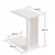 Hanah Home Pomoćni sto Lun, 25x48.6x50 cm, Beli