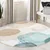 Modra/bež pralna okrogla preproga o 150 cm Puddle – Mila Home