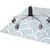 Decormat Podloga za stol Fish scales pattern 140x100 cm 2 cm
