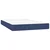 Vidaxl Box spring postelja z vzmetnico moder 120x200 cm blago