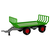 slomart LEAN TOYS Traktor z dvema vrstama prikolic