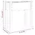 Sadilica s oblogom 71 x 37 x 76 cm od masivne jelovine