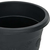 Okrugla saksija za cveće 6 pcs Crna O 30 x 25 cm Plastika